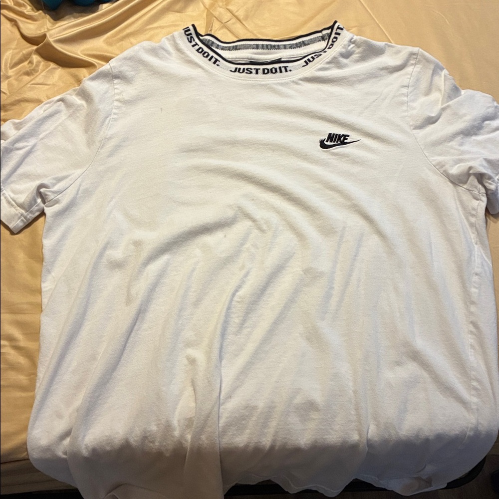 Nike White Tee with Black Accents